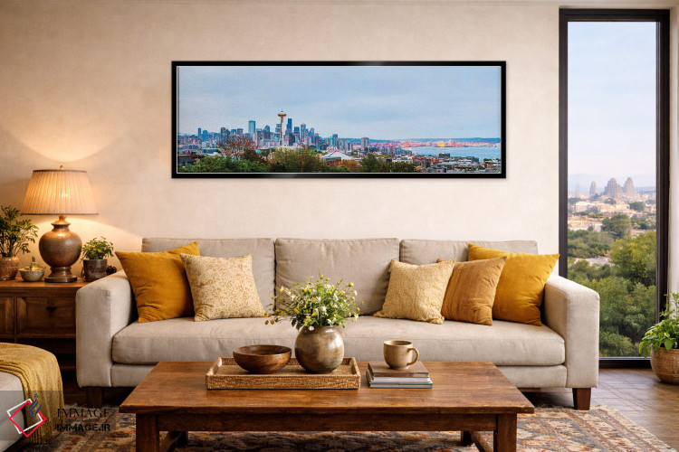 تابلو دکوراتیو مرکز شهر سیاتل اثر پل رومر - D6B