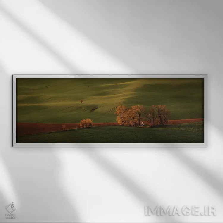 تابلو دکوراتیو کلیسای سنت باربارا اثر پاول اوسکین - نمای قابدار سفید