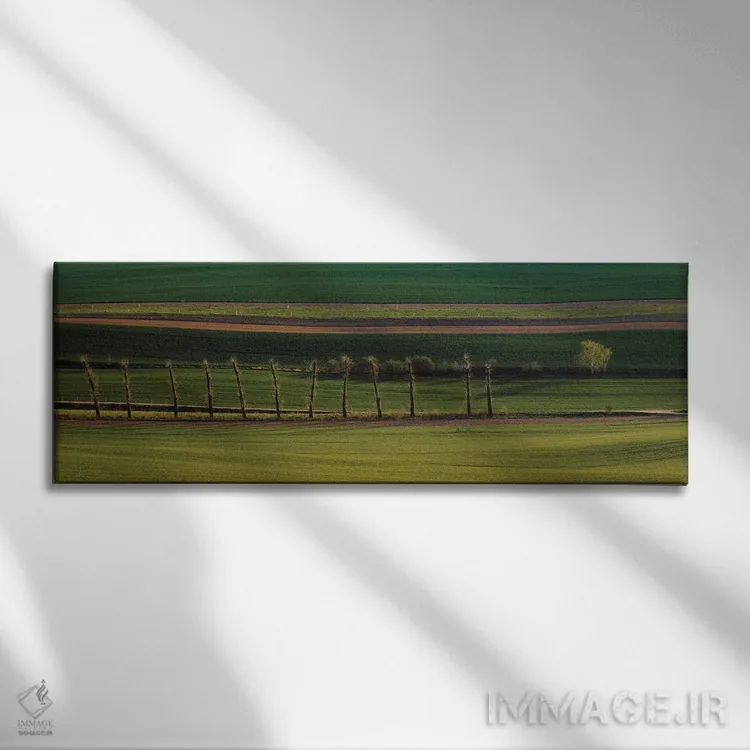 تابلو دکوراتیو خطوط اثر پاول اوسکین - نمای روبهرو روی دیوار