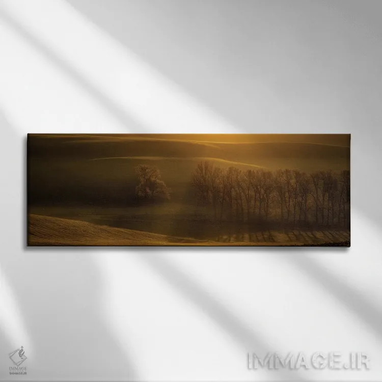 تابلو دکوراتیو درختان اثر پاول اوسکین - نمای روبهرو روی دیوار