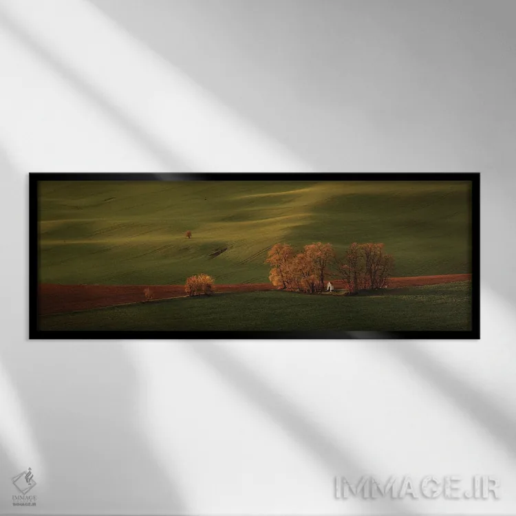 تابلو دکوراتیو کلیسای سنت باربارا اثر پاول اوسکین - نمای قابدار مشکی