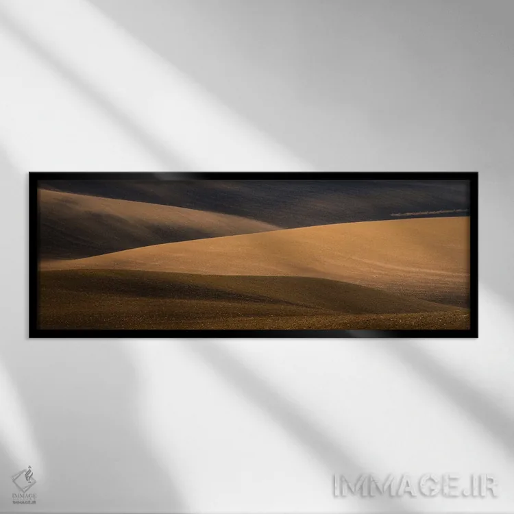 تابلو دکوراتیو امواج کارلین اثر پاول اوسکین - نمای قابدار مشکی