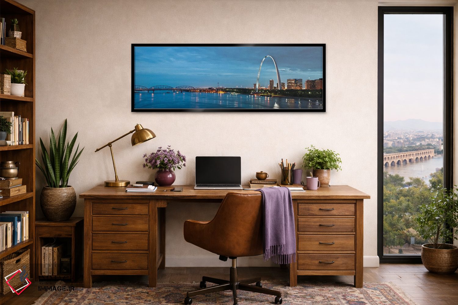 تابلو دکوراتیو شهر سنت لوئیس II اثر پل رومر - D3B