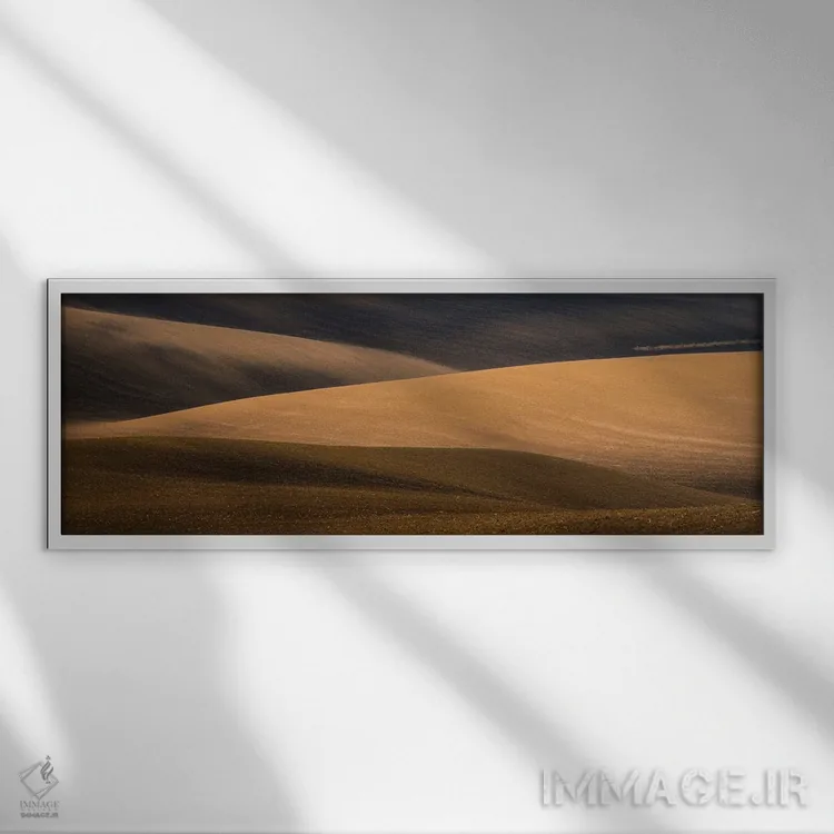 تابلو دکوراتیو امواج کارلین اثر پاول اوسکین - نمای قابدار سفید