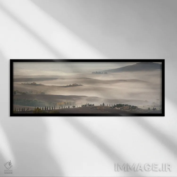 تابلو دکوراتیو وال دورچا اثر پاول اوسکین - نمای قابدار مشکی