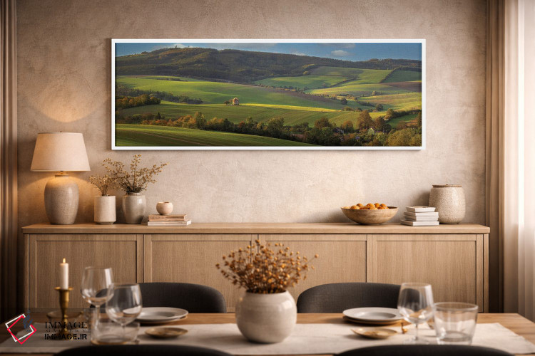 تابلو دکوراتیو آسیاب کونکوویتسه در پاییز اثر پاول اوسکین - D2W