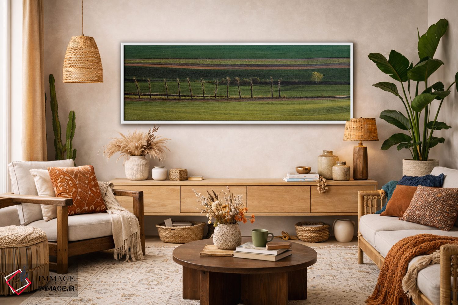 تابلو دکوراتیو خطوط اثر پاول اوسکین - D3W