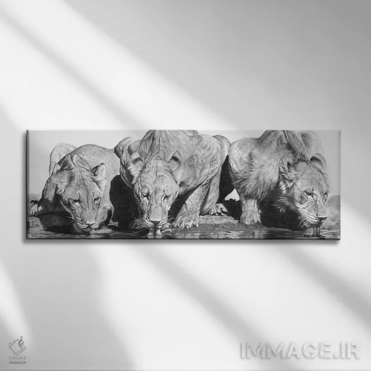 تابلو دکوراتیو باحال برای گربه ها اثر پیتر ویلیامز - نمای روبهرو روی دیوار