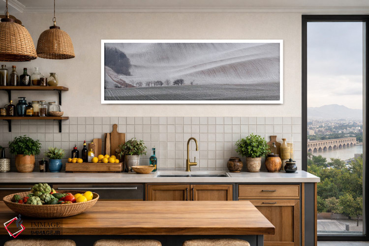 تابلو دکوراتیو موج زمستانی اثر پاول اوسکین - D3W