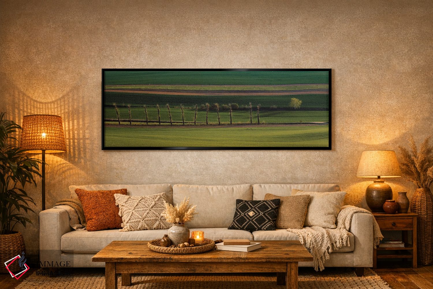 تابلو دکوراتیو خطوط اثر پاول اوسکین - D6B