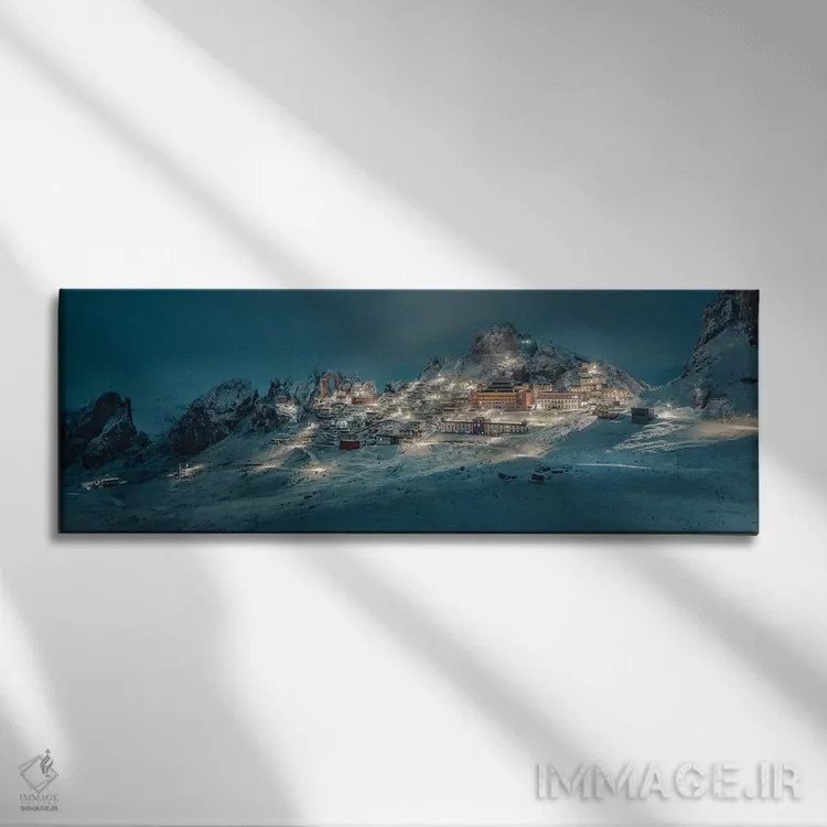 تابلو دکوراتیو Tibet,معبد زیزهو، تبت اثر چی یه - نمای روبهرو روی دیوار