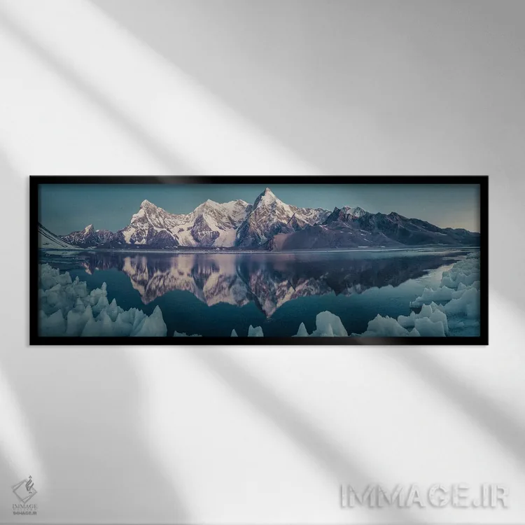 تابلو دکوراتیو شیشاپانگما اثر چی یه - نمای قابدار مشکی