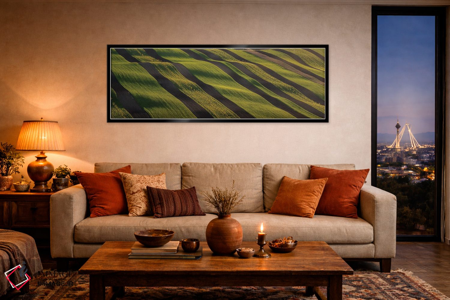 تابلو دکوراتیو راه راه های زیستی ۲ اثر پاول اوسکین - D6B