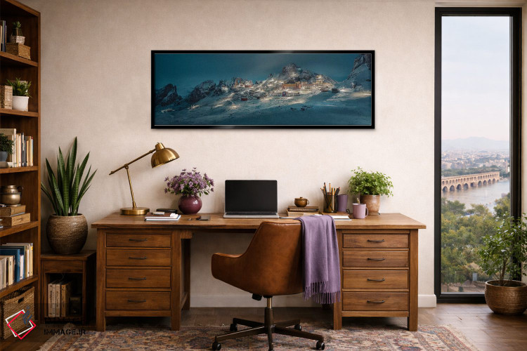 تابلو دکوراتیو Tibet,معبد زیزهو، تبت اثر چی یه - D3B