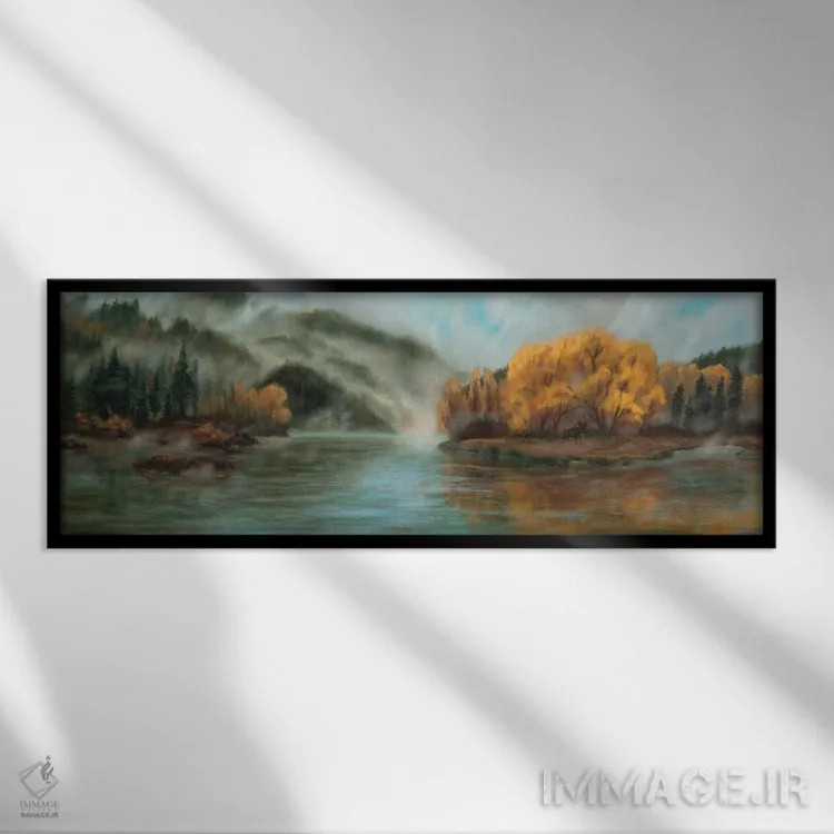 تابلو دکوراتیو پس از باران اثر ربکا بالدوین - نمای قابدار مشکی
