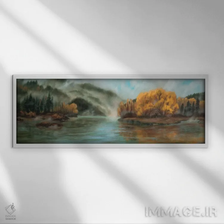 تابلو دکوراتیو پس از باران اثر ربکا بالدوین - نمای قابدار سفید