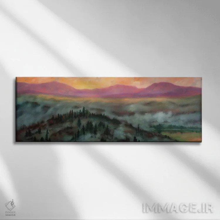 تابلو دکوراتیو آفتاب می آید اثر ربکا بالدوین - نمای روبهرو روی دیوار