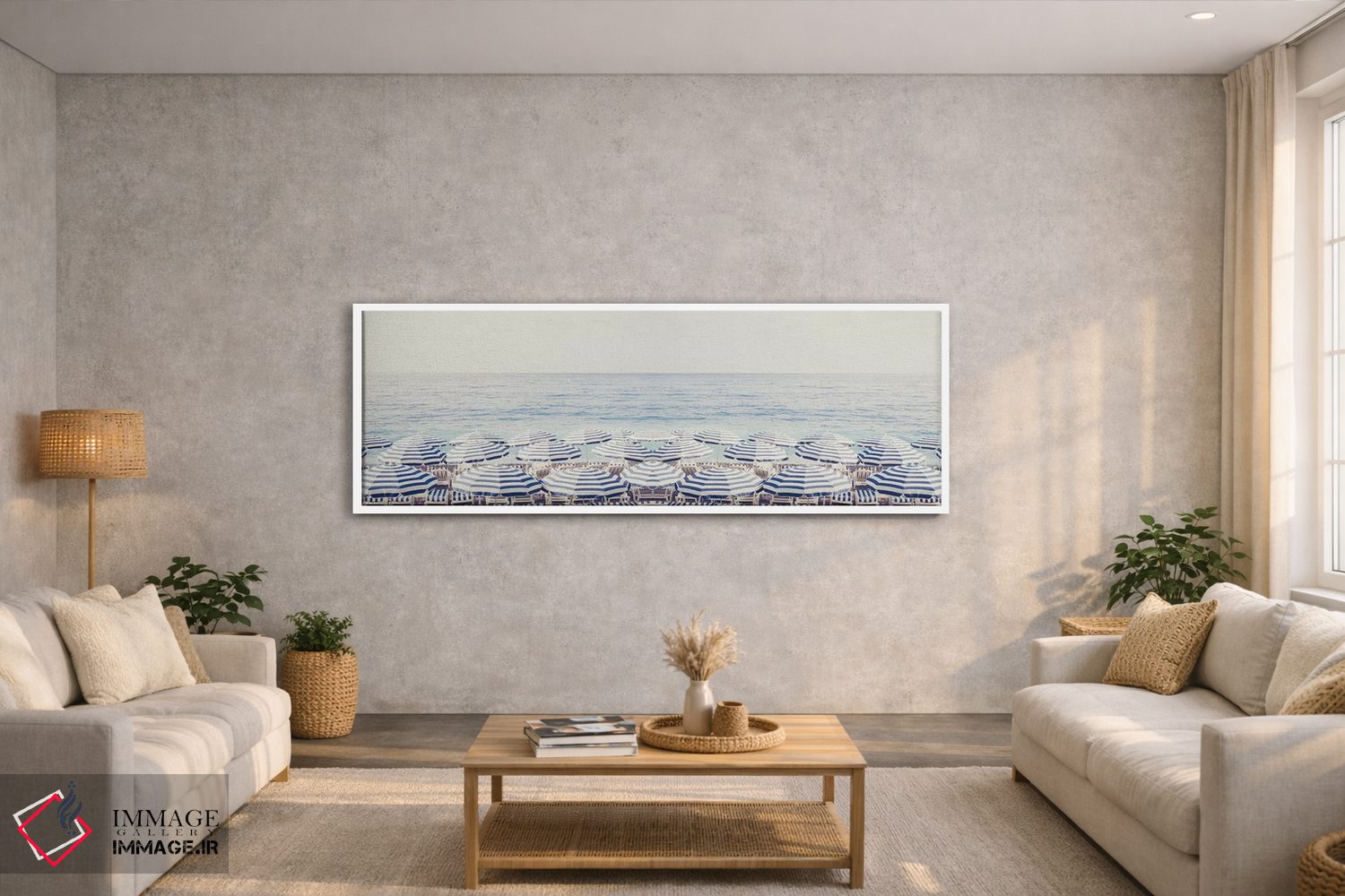 تابلو دکوراتیو پانورامای رویای ریویرا اثر گریس دیجیتال آرت کو - D2W