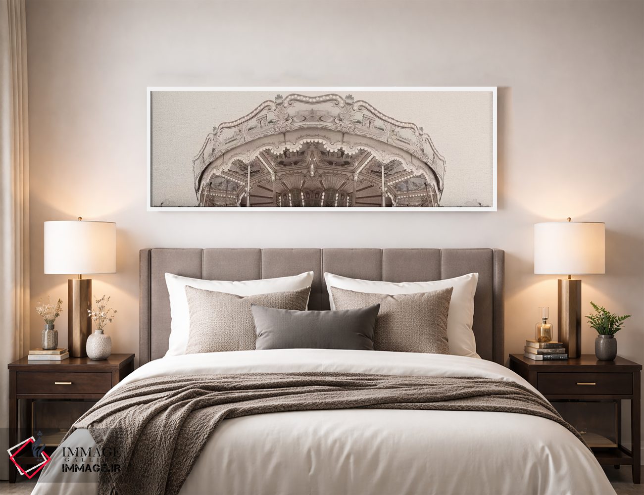 تابلو دکوراتیو چرخ وفلک پاریس اثر گریس دیجیتال آرت کو - D4W