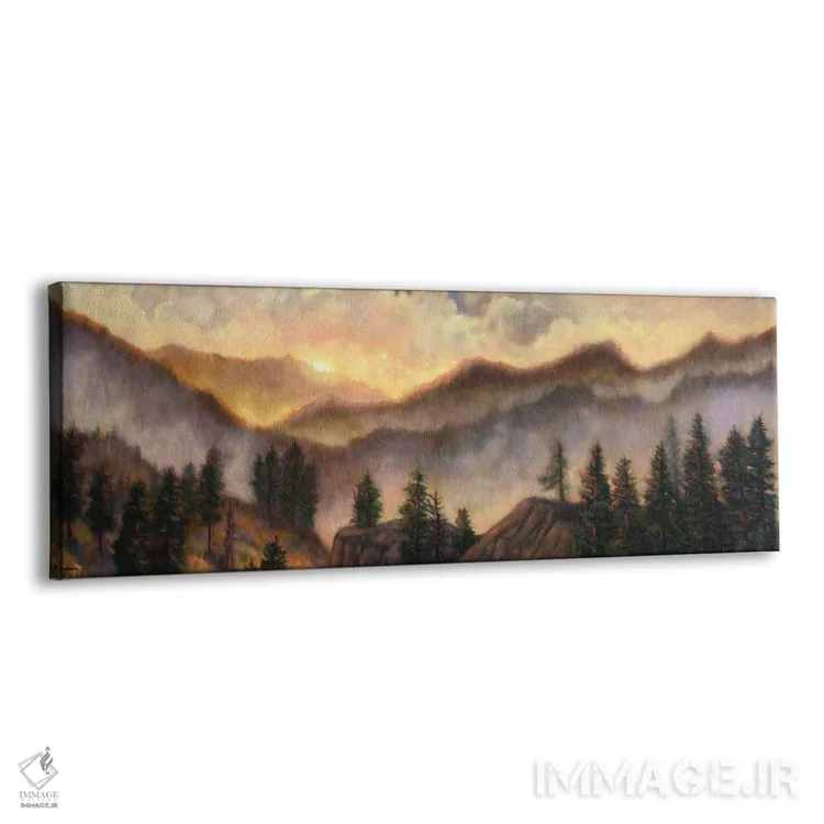 تابلو دکوراتیو دور و دورتر اثر ربکا بالدوین - نمای پرسپکتیو محصول