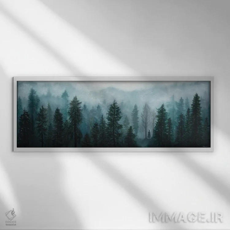 تابلو دکوراتیو قلمرو کلاغ اثر ربکا بالدوین - نمای قابدار سفید