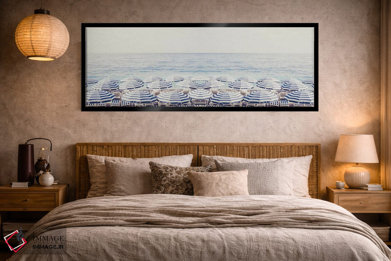 تابلو دکوراتیو پانورامای رویای ریویرا اثر گریس دیجیتال آرت کو - D5B