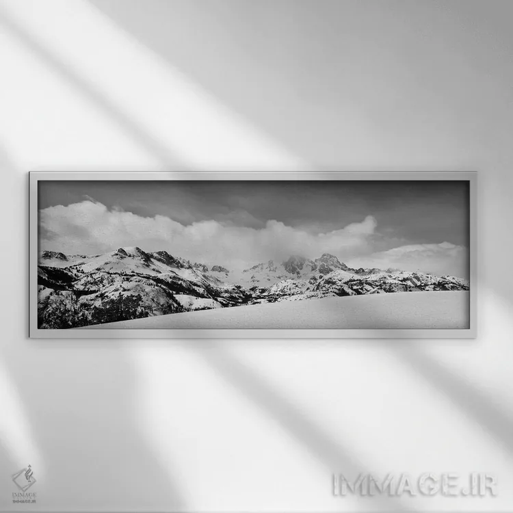 تابلو دکوراتیو Ansel Adams Wilderness, Sierra Nevada Mountains, California,ق… اثر راس بیشاپ - نمای قابدار سفید
