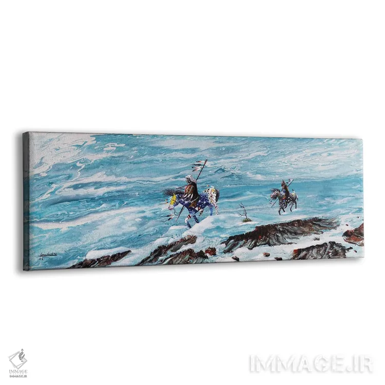 تابلو دکوراتیو راه روندگان برف اثر رد برد اسمیت آرت - نمای پرسپکتیو محصول