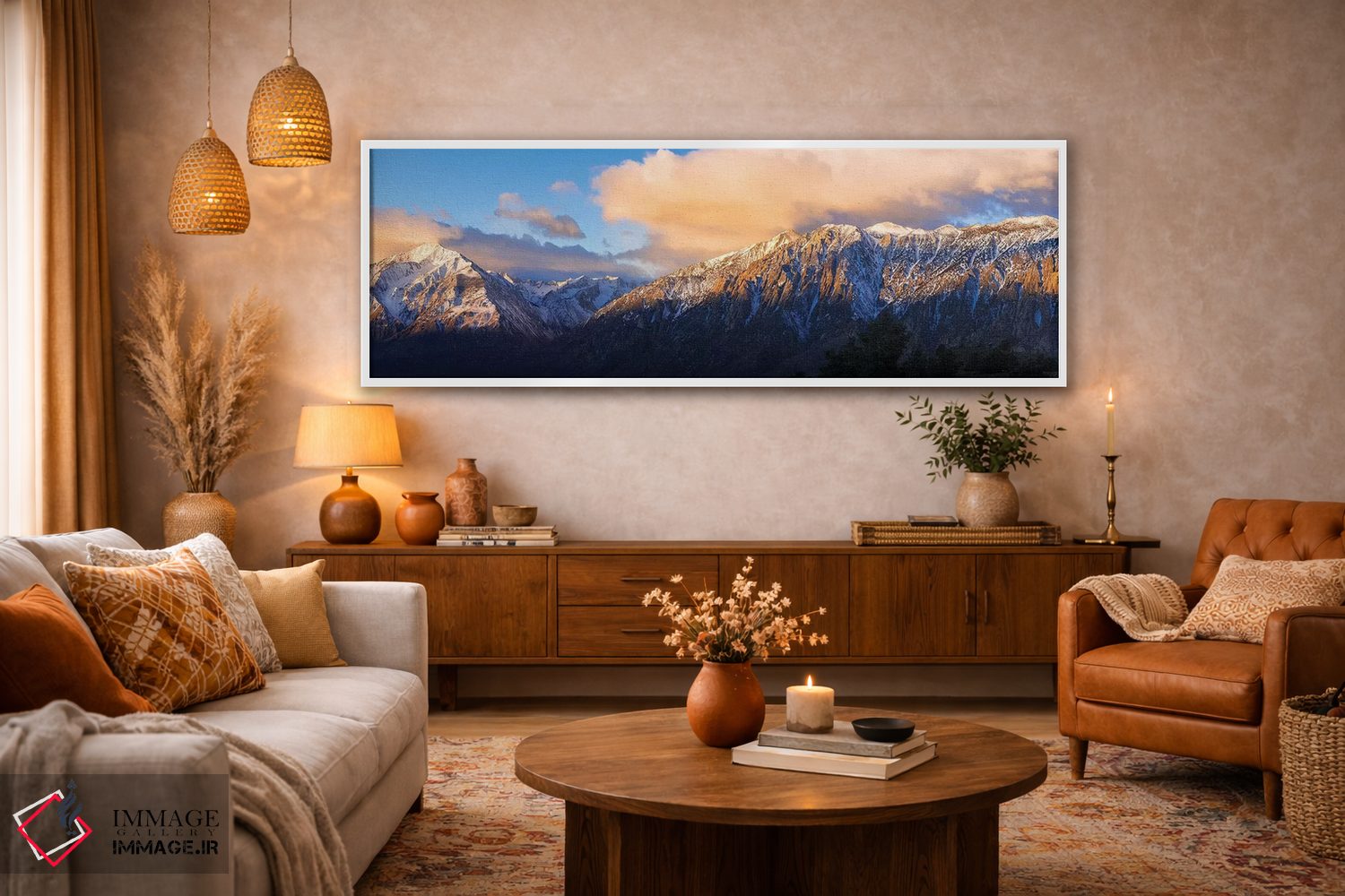 تابلو دکوراتیو Inyo National Forest, California, USA,طلوع زمستانی بر کوه تام… اثر راس بیشاپ - D4W