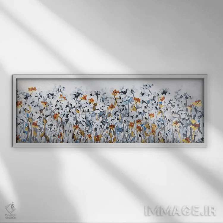 تابلو دکوراتیو پیاده روی آرامش اثر روی ایبرت - نمای قابدار سفید