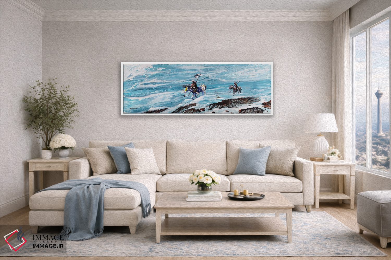 تابلو دکوراتیو راه روندگان برف اثر رد برد اسمیت آرت - D4W