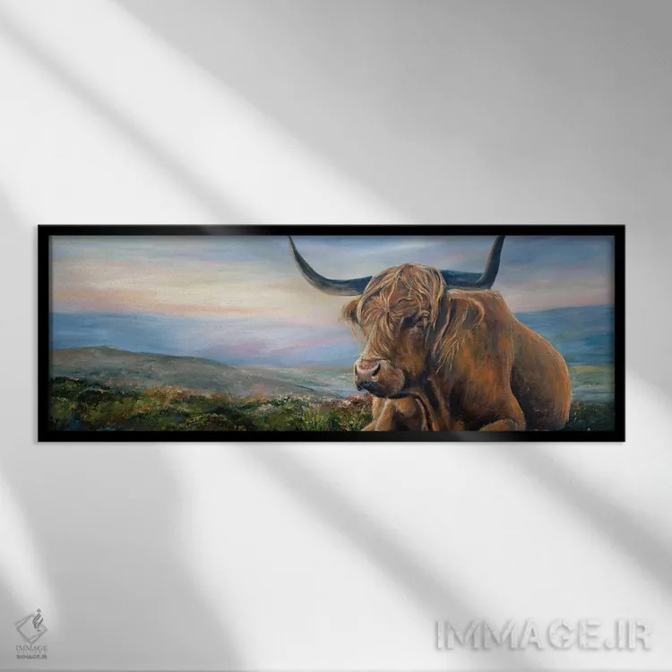 تابلو دکوراتیو آرامش در سپیده دم اثر روت اسلت - نمای قابدار مشکی