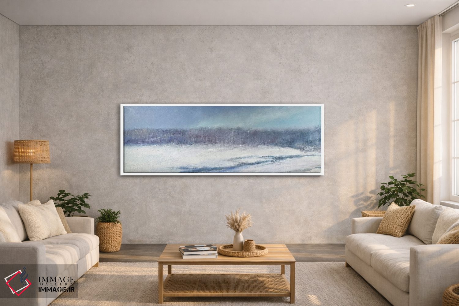 تابلو دکوراتیو چمنزار سگ آبی اثر ریچ گومبار - D3W