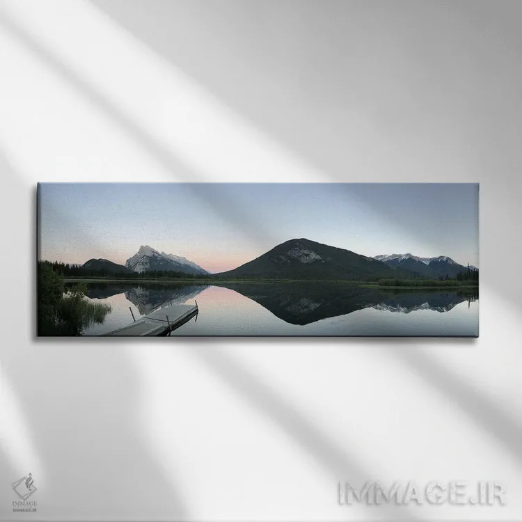 تابلو دکوراتیو Banff, Banff National Park, Ab, Canada.,درخشش آلپی پس از غ… اثر رامونا هاینر - نمای روبهرو روی دیوار