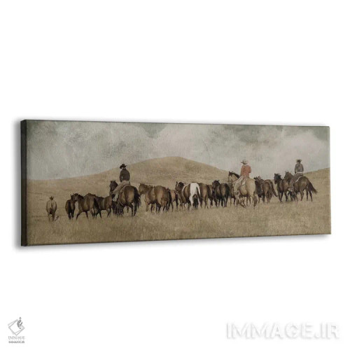 تابلو دکوراتیو محاصره سه دختر اثر رندا تامپسون - نمای پرسپکتیو محصول