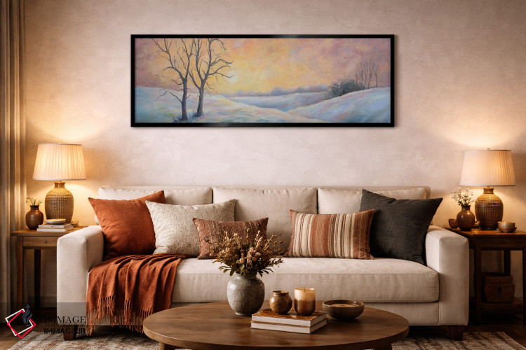 تابلو دکوراتیو پیاده روی دلنشین عصرگاهی اثر روت اسلت - D6B