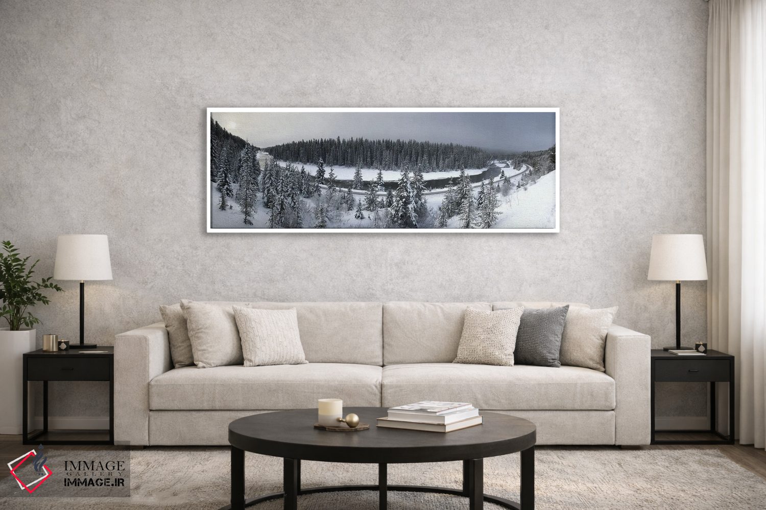 تابلو دکوراتیو طلوع خورشید بر فراز ابرهای مه آلود اثر رامونا هاینر - D5W