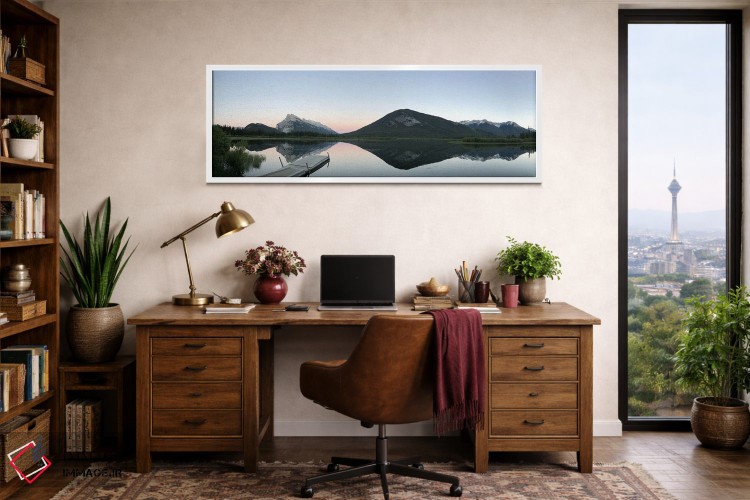 تابلو دکوراتیو Banff, Banff National Park, Ab, Canada.,درخشش آلپی پس از غ… اثر رامونا هاینر - D1W