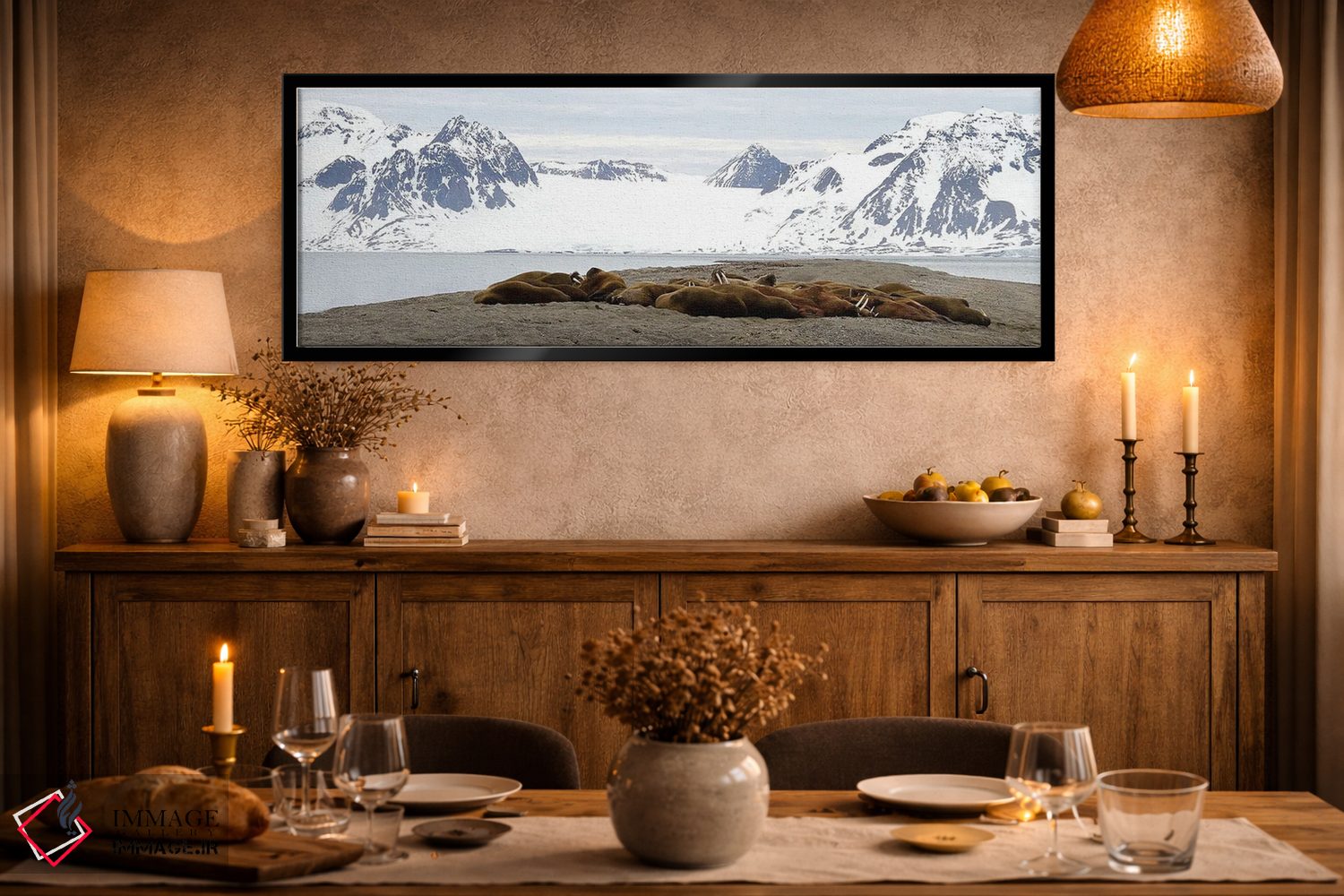 تابلو دکوراتیو کلونی شیر دریایی اثر رامونا هاینر - D2B