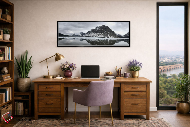 تابلو دکوراتیو دریاچه بو اثر رامونا هاینر - D2B