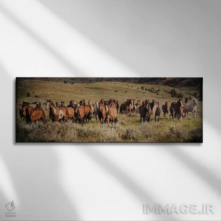 تابلو دکوراتیو صدای رعد و برق اثر رندا تامپسون - نمای روبهرو روی دیوار