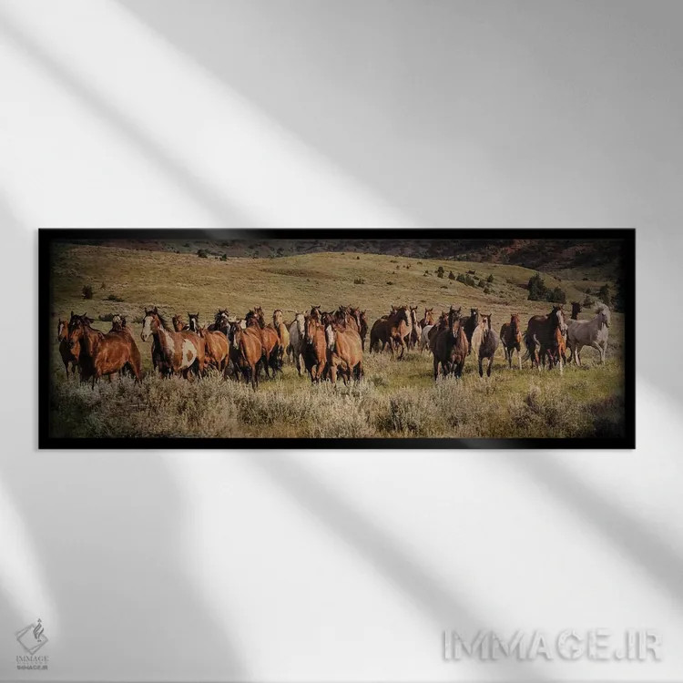تابلو دکوراتیو صدای رعد و برق اثر رندا تامپسون - نمای قابدار مشکی