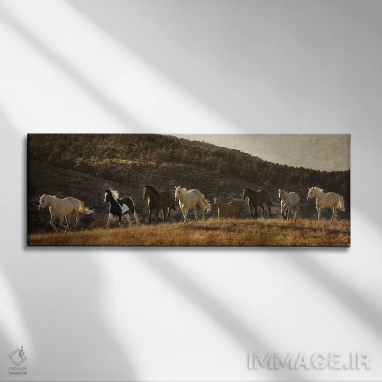تابلو دکوراتیو رسیدن به دور کوه اثر رندا تامپسون - نمای روبهرو روی دیوار