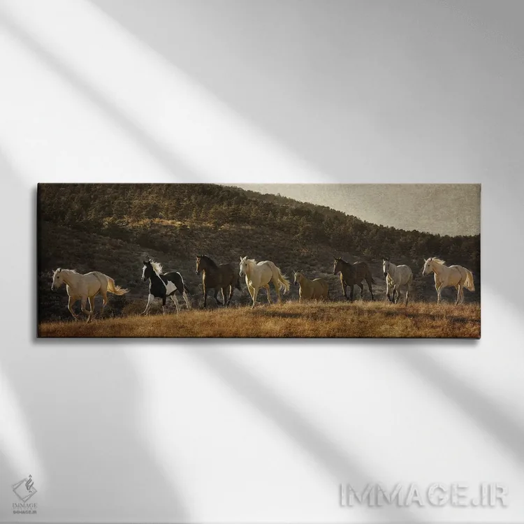 تابلو دکوراتیو رسیدن به دور کوه اثر رندا تامپسون - نمای روبهرو روی دیوار