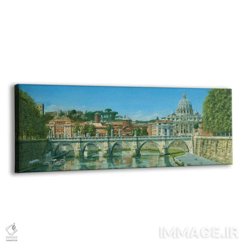 تابلو دکوراتیو رود تیبر، رم، ایتالیا اثر ریچارد هارپوم - نمای پرسپکتیو محصول