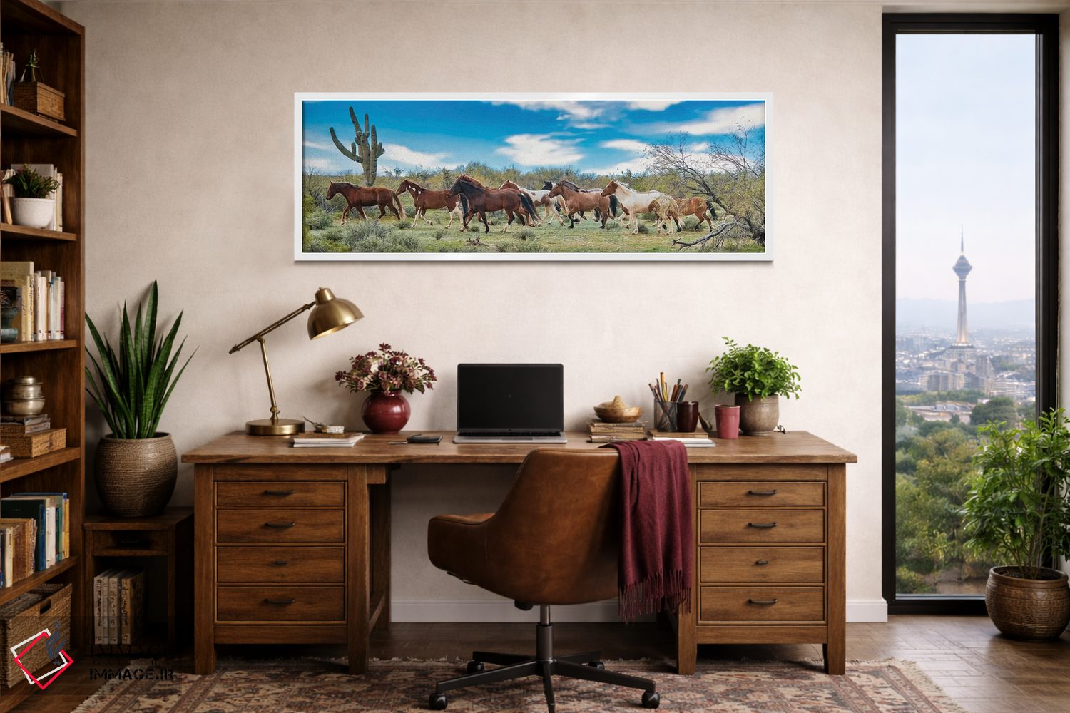 تابلو دکوراتیو گروه در حال دویدن با هم اثر رندا تامپسون - D1W