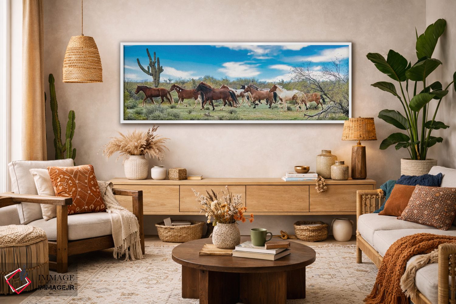 تابلو دکوراتیو گروه در حال دویدن با هم اثر رندا تامپسون - D2W