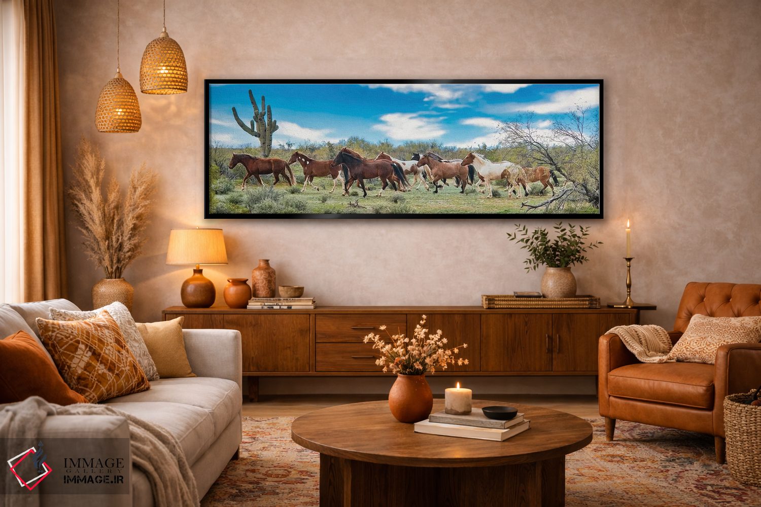 تابلو دکوراتیو گروه در حال دویدن با هم اثر رندا تامپسون - D5B