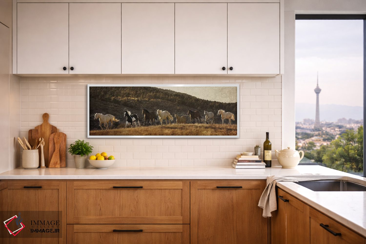 تابلو دکوراتیو رسیدن به دور کوه اثر رندا تامپسون - D4W