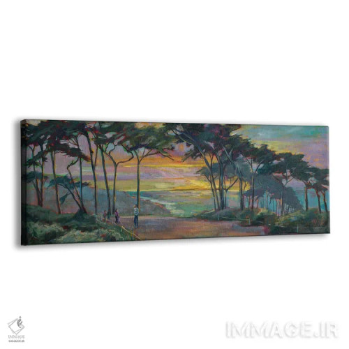 تابلو انتزاعی سرو سن فرانسیسکو اثر ماری مسی - نمای پرسپکتیو محصول